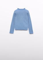 Cargar imagen en el visor de la galería, Conjunto Suéter Azul Falda Tweed
