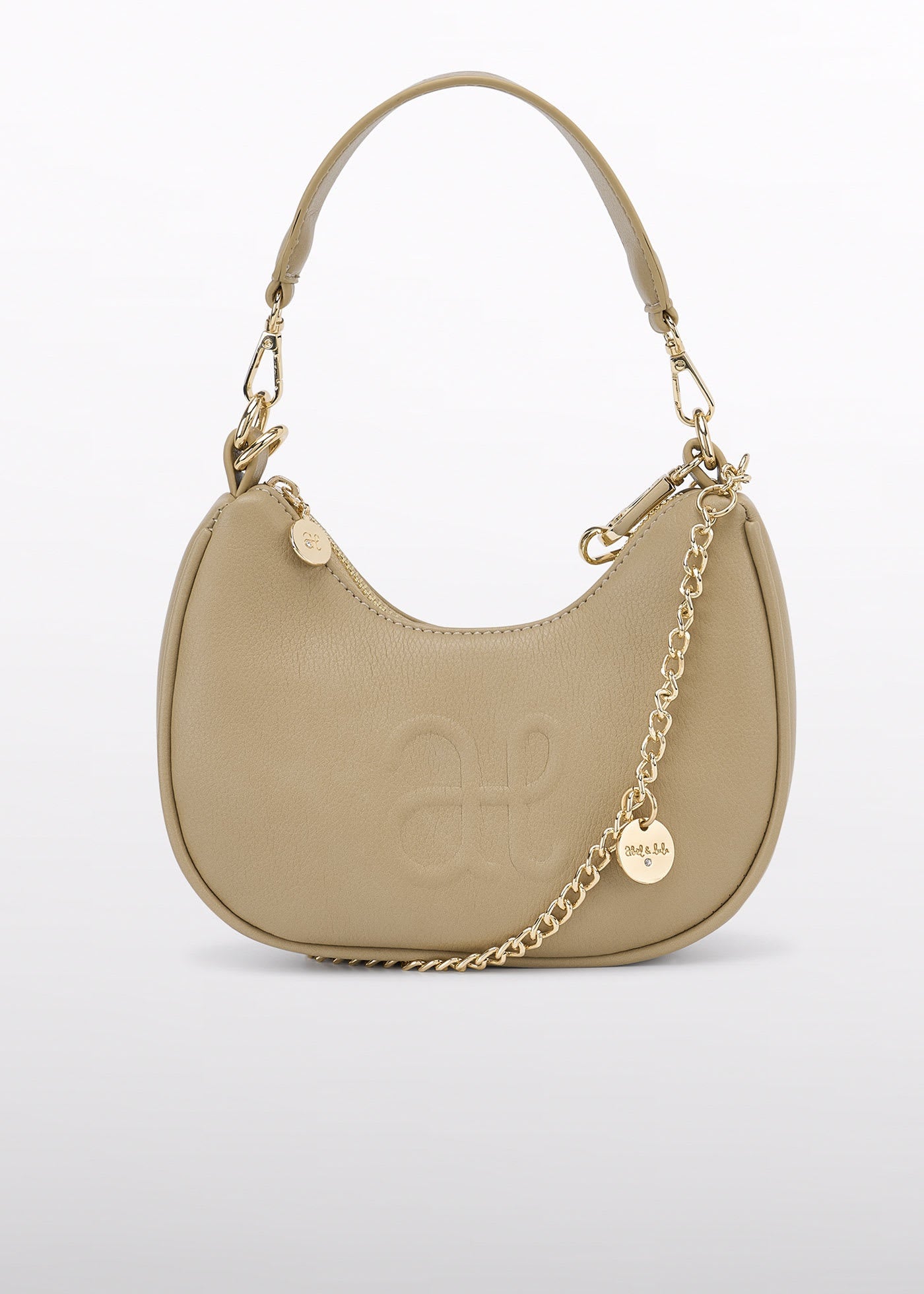 Bolso Media Luna Camel