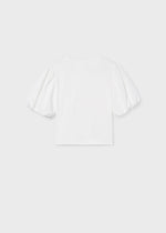 Cargar imagen en el visor de la galería, Camiseta Canalé Blanca Mangas
