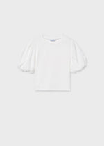 Cargar imagen en el visor de la galería, Camiseta Canalé Blanca Mangas
