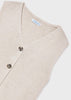 Conjunto Chaleco Almendra Pantalón Crudo