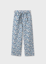 Cargar imagen en el visor de la galería, Conjunto Blusa y Pantalón Estampado Azul
