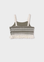 Cargar imagen en el visor de la galería, Conjunto Top Crochet Pantalón Verde

