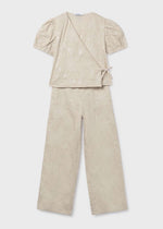 Cargar imagen en el visor de la galería, Conjunto Blusa y Pantalón Arena
