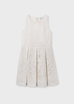 Cargar imagen en el visor de la galería, Vestido Lino Beige Cenefa

