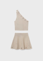 Cargar imagen en el visor de la galería, Conjunto Blusa y Falda Arena

