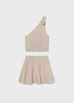 Cargar imagen en el visor de la galería, Conjunto Blusa y Falda Arena
