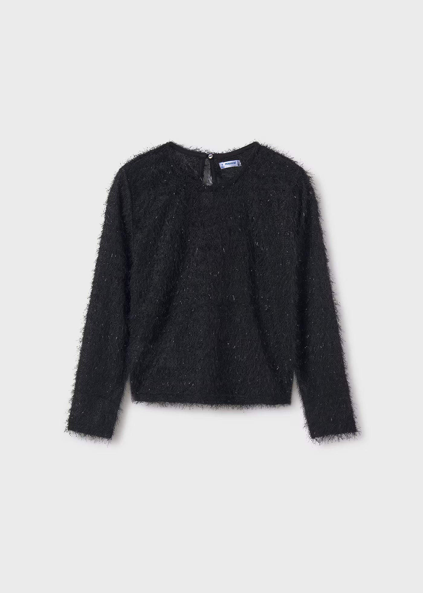 Conjunto Suéter Negro Falda Estampada