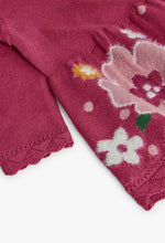 Cargar imagen en el visor de la galería, Vestido Tejido Rosa Flores
