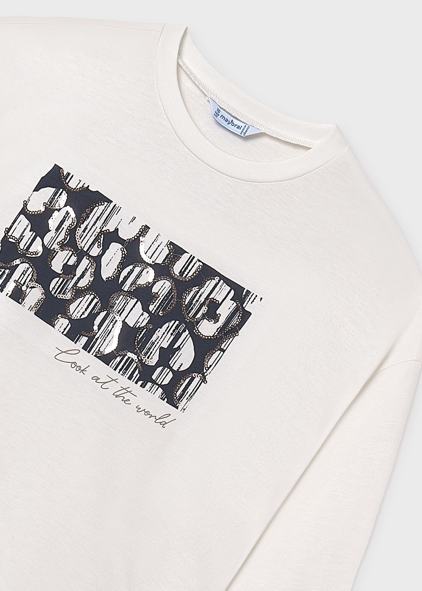 Camiseta Estampado Lentejuela