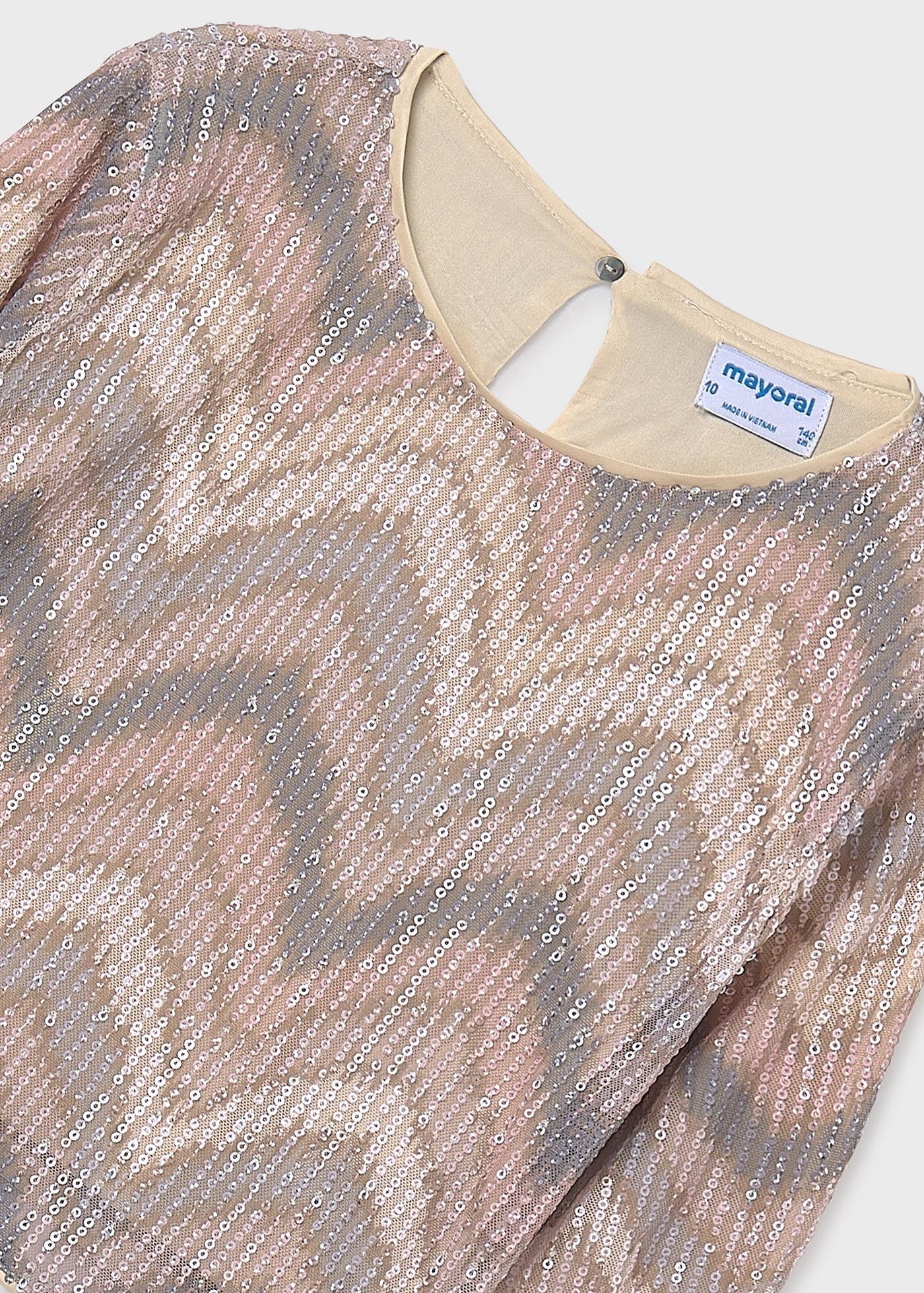 Conjunto Blusa y Falda Lentejuela