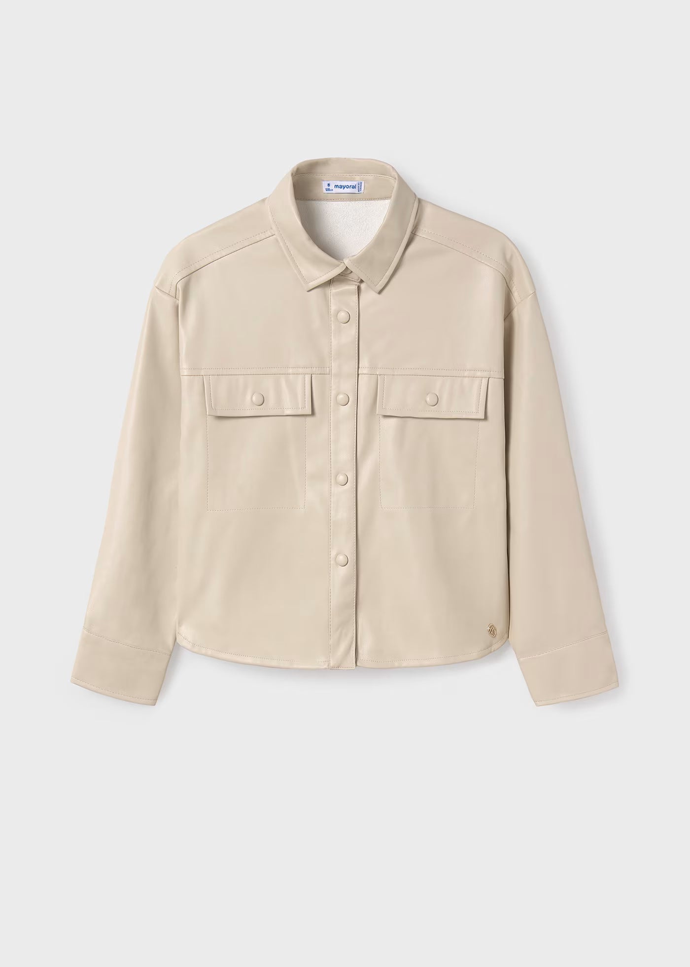 Camisa Polipiel Beige