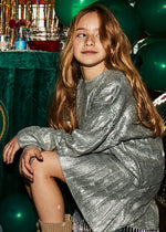 Cargar imagen en el visor de la galería, Conjunto Suéter Falda Plata
