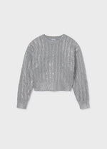 Cargar imagen en el visor de la galería, Conjunto Suéter Falda Plata
