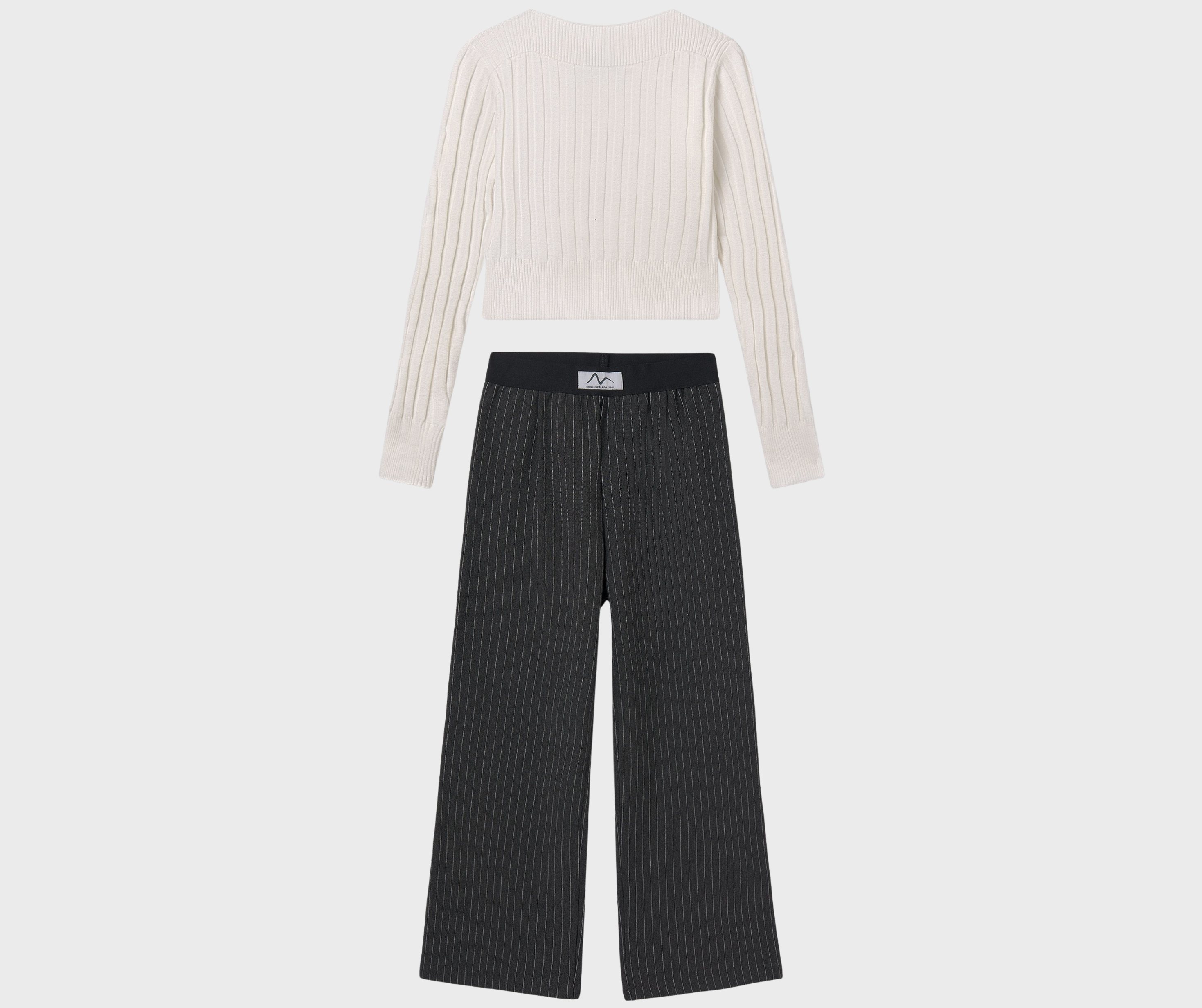 Conjunto Suéter Pantalón Rayas