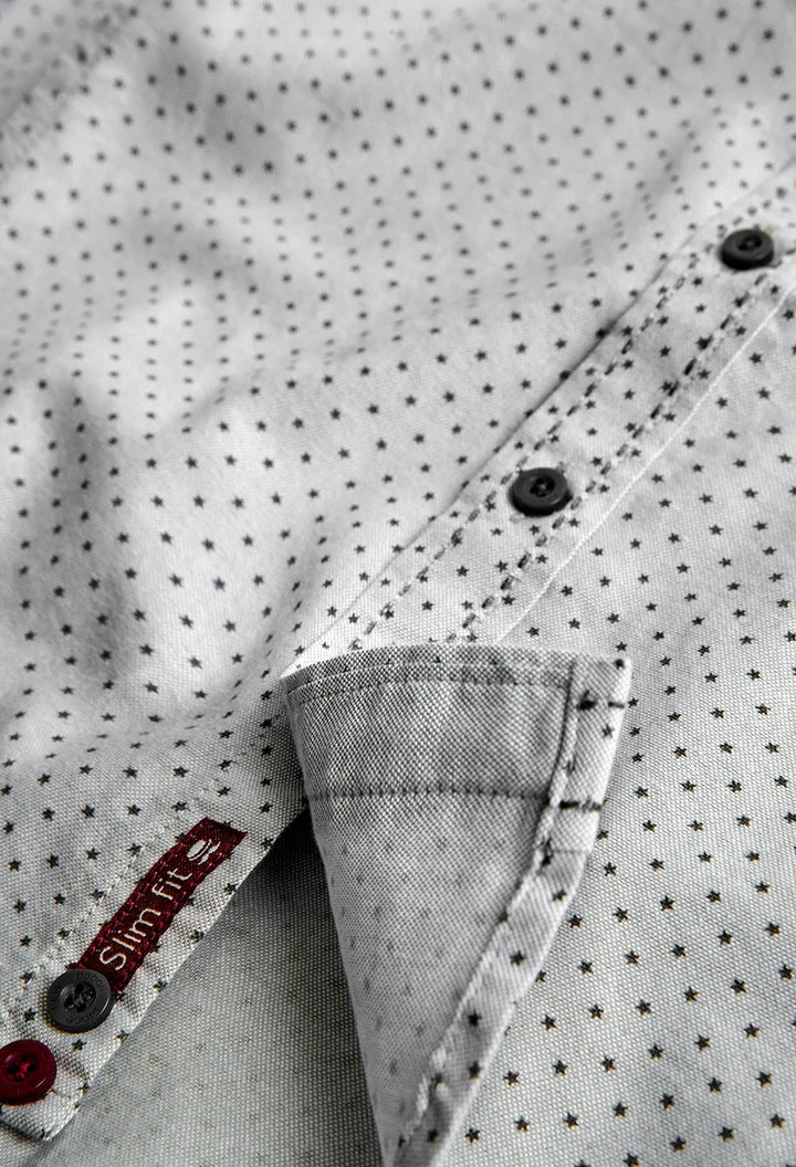 Camisa Gris Estrellas