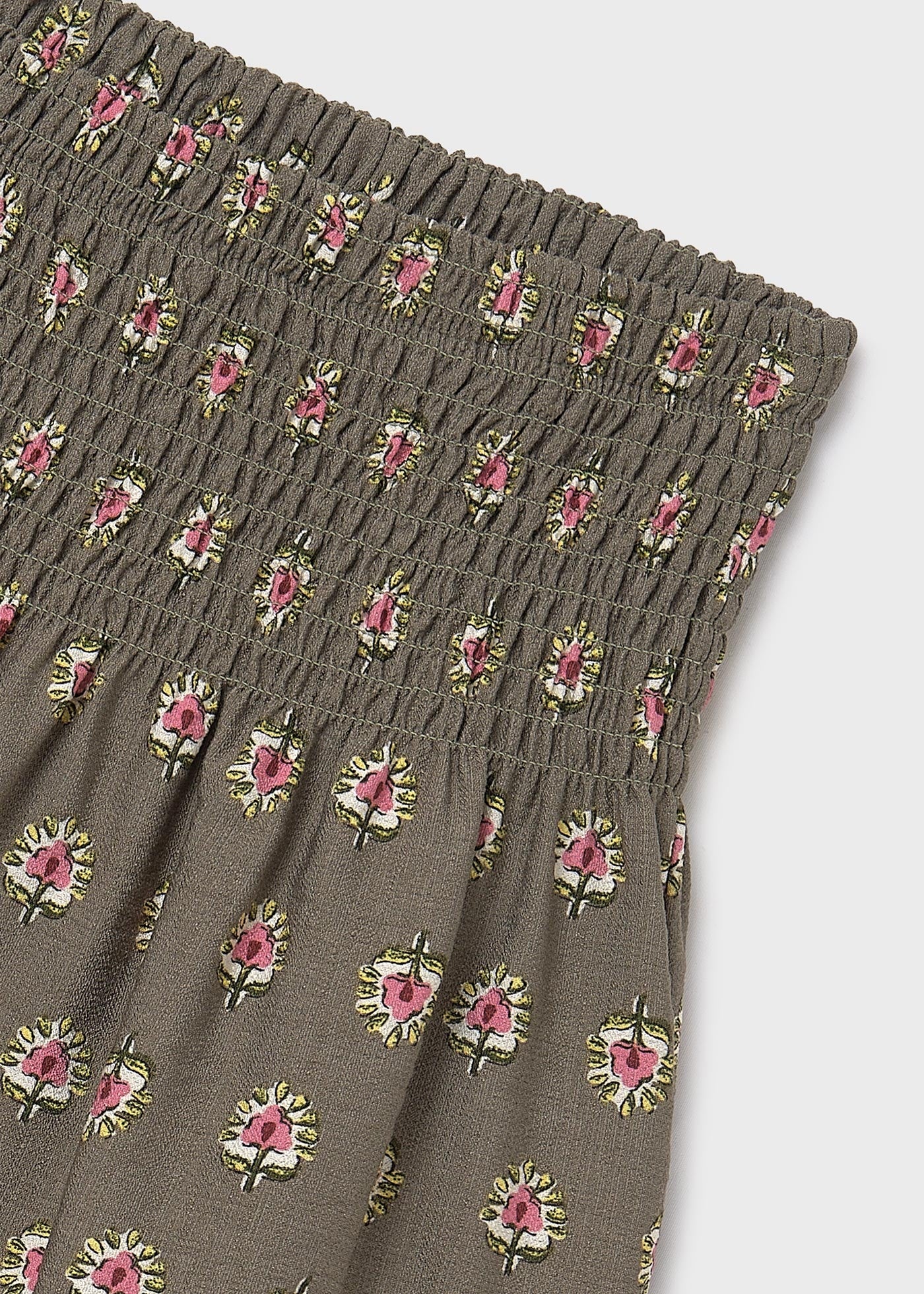 Conjunto Sudadera Rosa Falda Verde