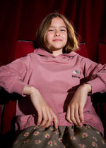 Cargar imagen en el visor de la galería, Conjunto Sudadera Rosa Falda Verde
