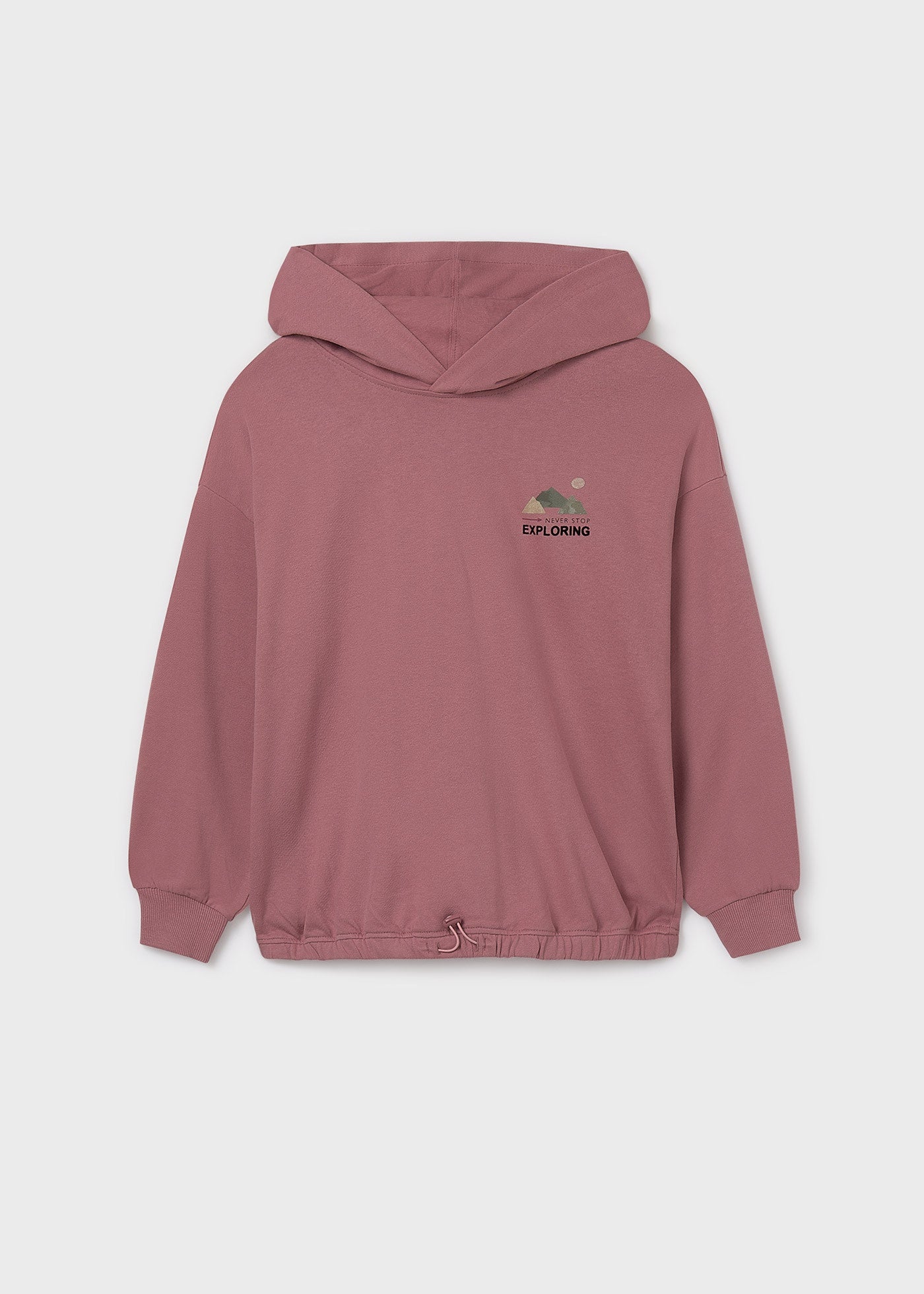 Conjunto Sudadera Rosa Falda Verde