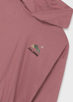 Cargar imagen en el visor de la galería, Conjunto Sudadera Rosa Falda Verde
