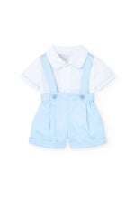 Cargar imagen en el visor de la galería, Conjunto Short Azul Tirantes con Camisa

