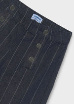 Cargar imagen en el visor de la galería, Pantalón Mezclilla Oscura Rayas
