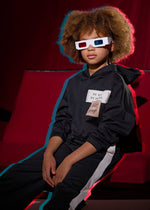 Cargar imagen en el visor de la galería, Conjunto Sudadera y Pantalón Negro
