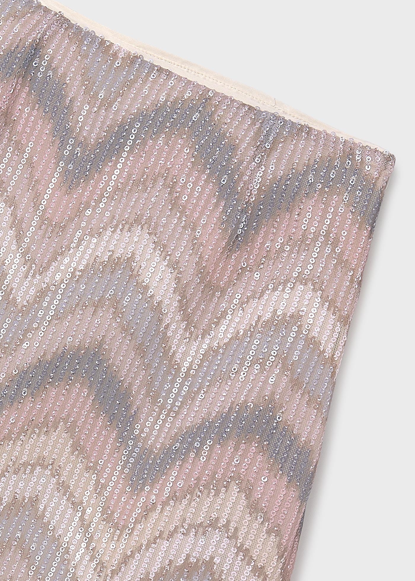 Conjunto Blusa y Falda Lentejuela