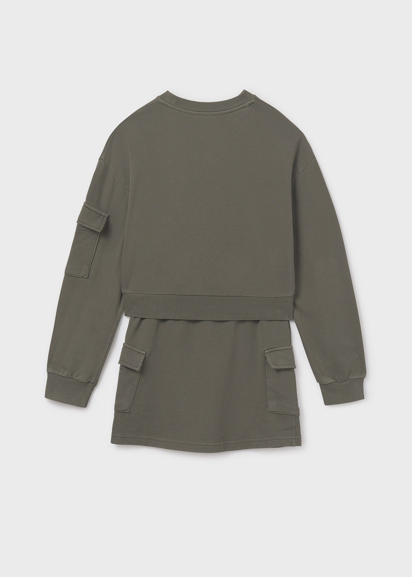 Conjunto Sudadera Falda Verde