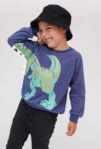 Sudadera Azul Dinosaurio