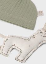 Cargar imagen en el visor de la galería, Pijama Nudo Verde con Gorrito
