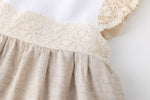 Cargar imagen en el visor de la galería, Vestido Beige Encaje
