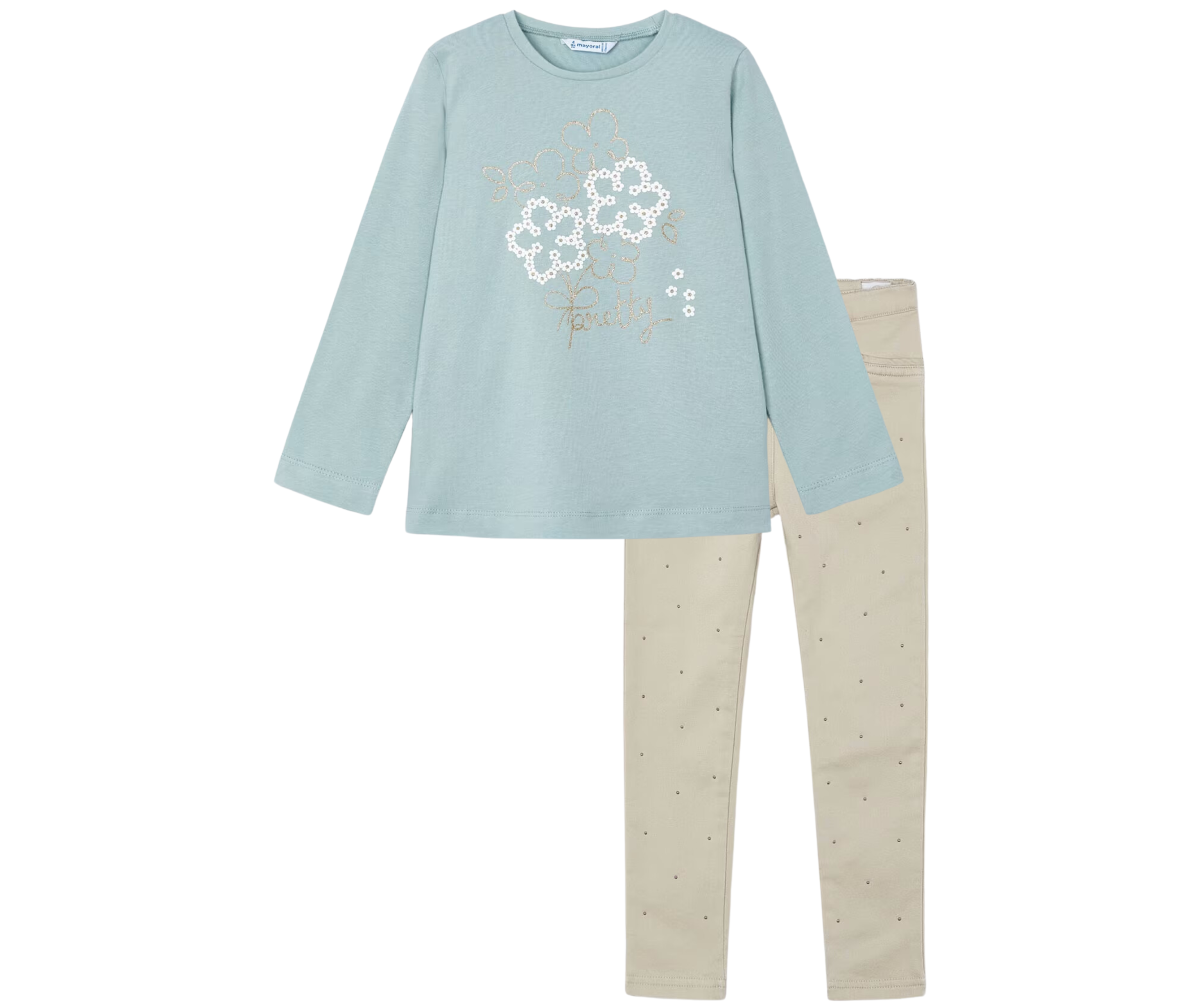 Conjunto Camiseta Jarde Pantalon Beige