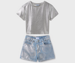 Cargar imagen en el visor de la galería, Conjunto Camiseta y Short Metálico
