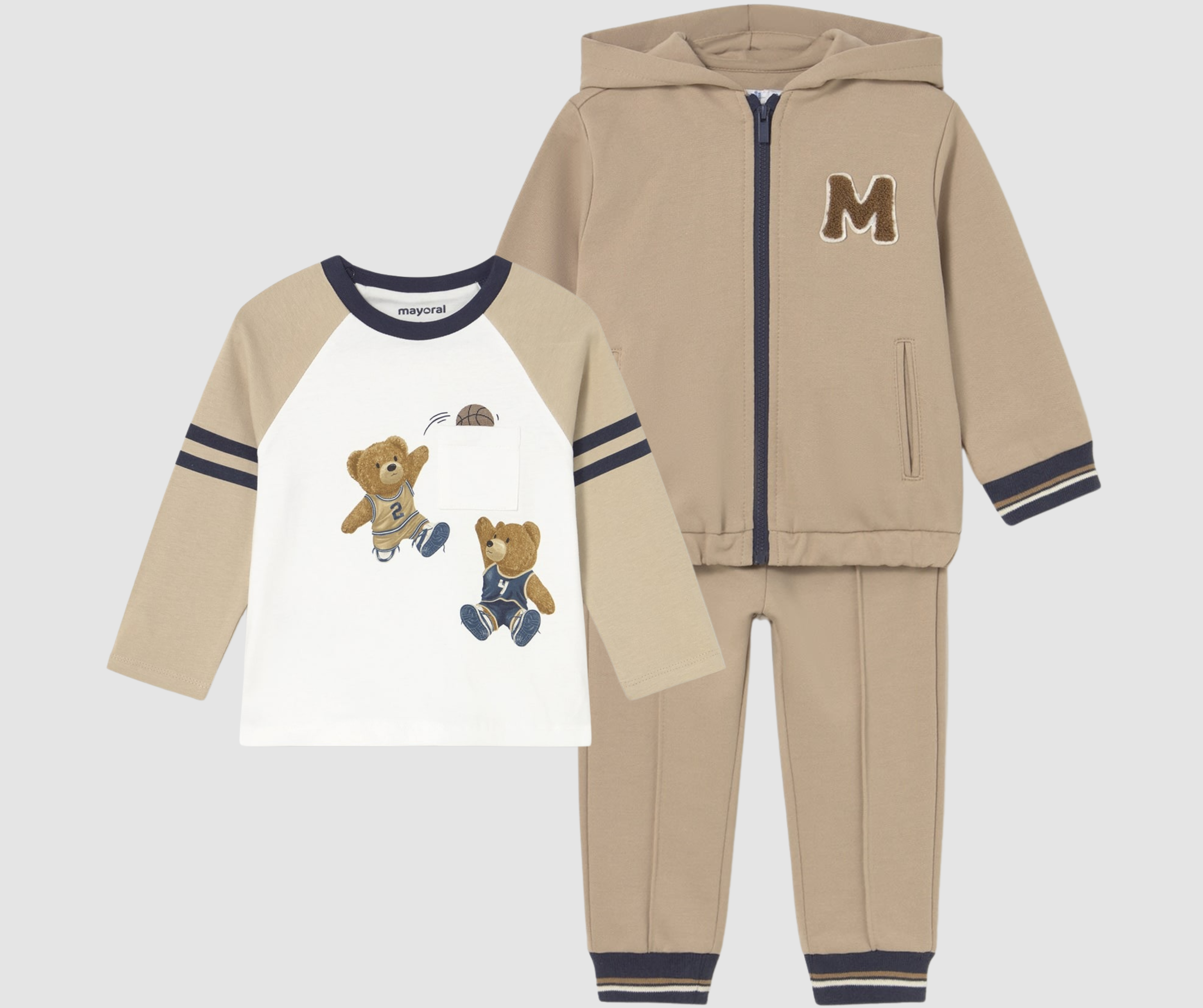 Conjunto Set Sudadera y Pantalón Camiseta Ositos