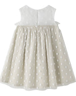 Cargar imagen en el visor de la galería, Vestido Beige Lunares Moño
