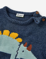 Cargar imagen en el visor de la galería, Conjunto Suéter Dinosaurio Pantalón Mezclilla

