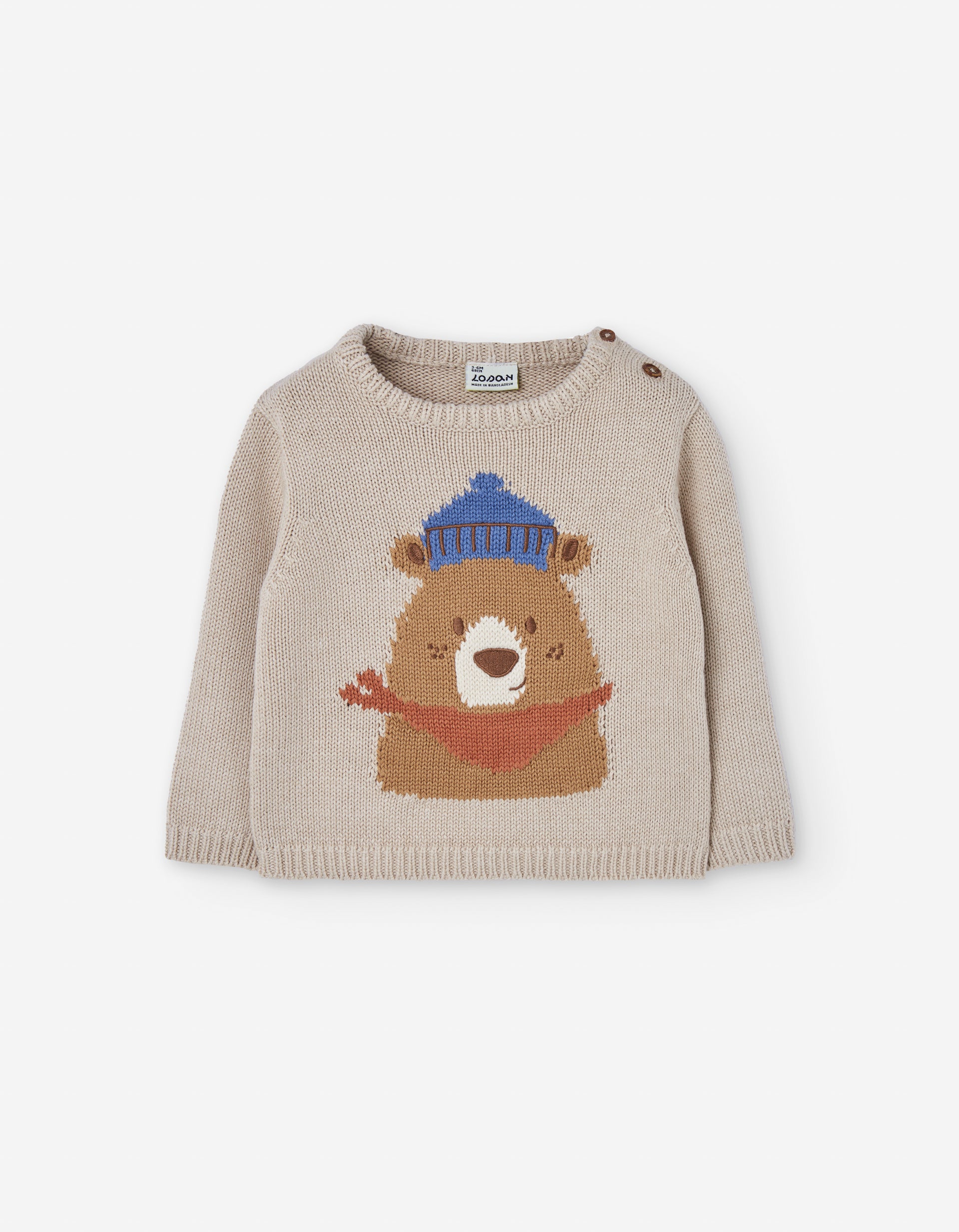 Conjunto Suéter Osito Pantalón Mezclilla