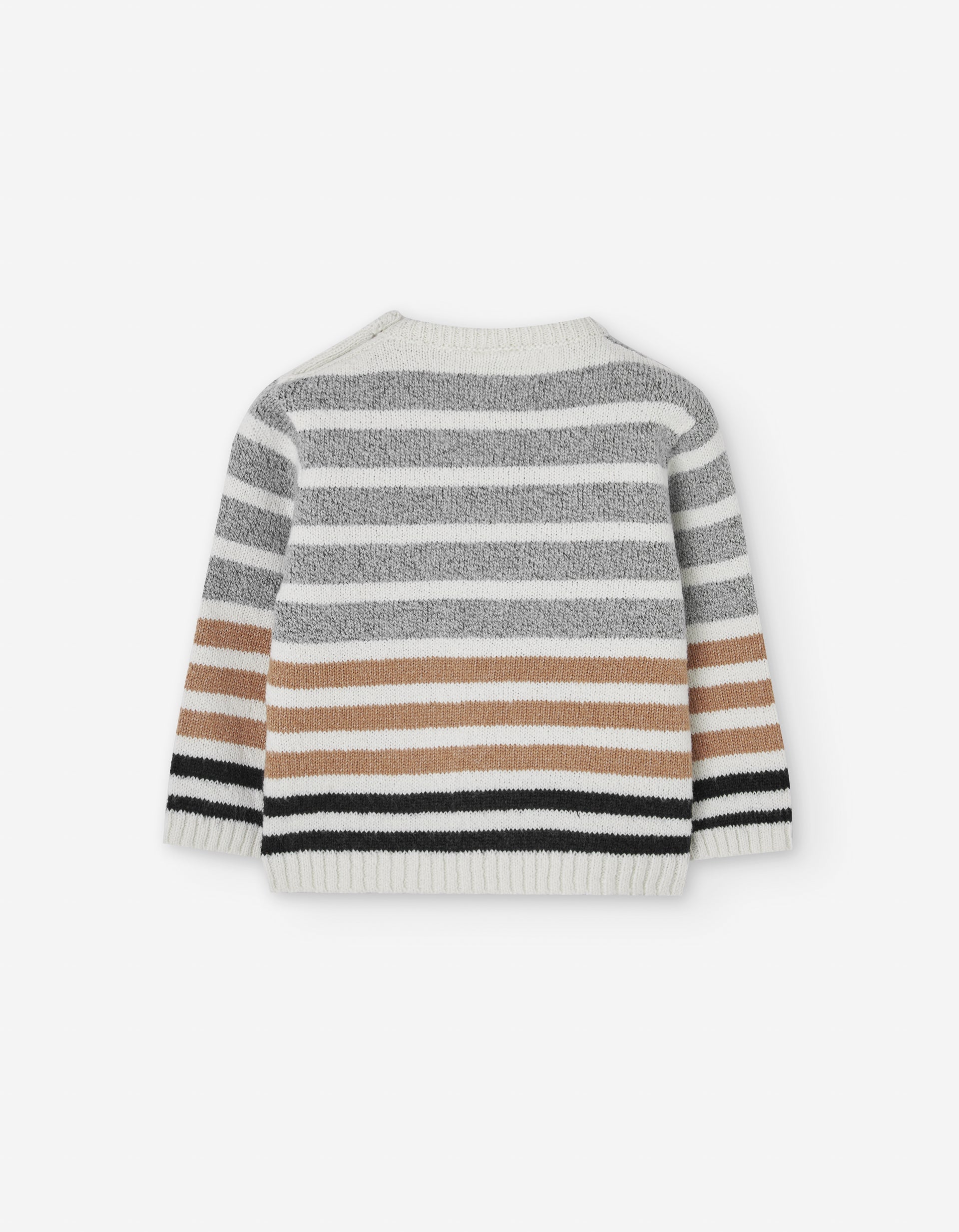 Conjunto Suéter Rayas Pantalón Mezclilla Afelpado