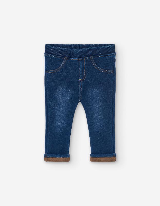 Conjunto Suéter Rayas Pantalón Mezclilla Afelpado