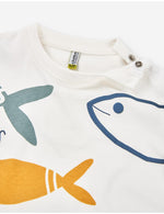 Cargar imagen en el visor de la galería, Conjunto Camiseta Peces Short Rojo
