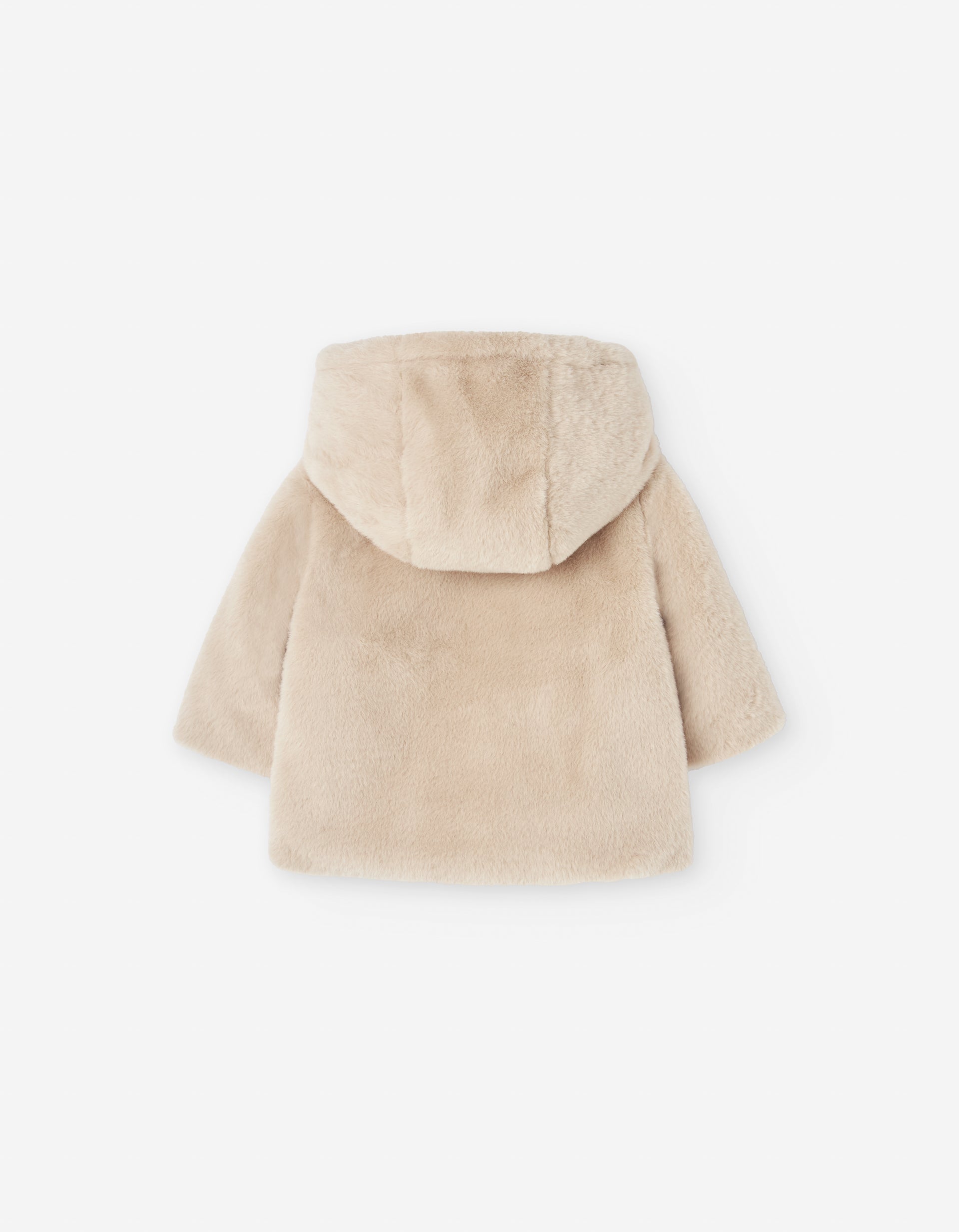 Abrigo Peluche Beige