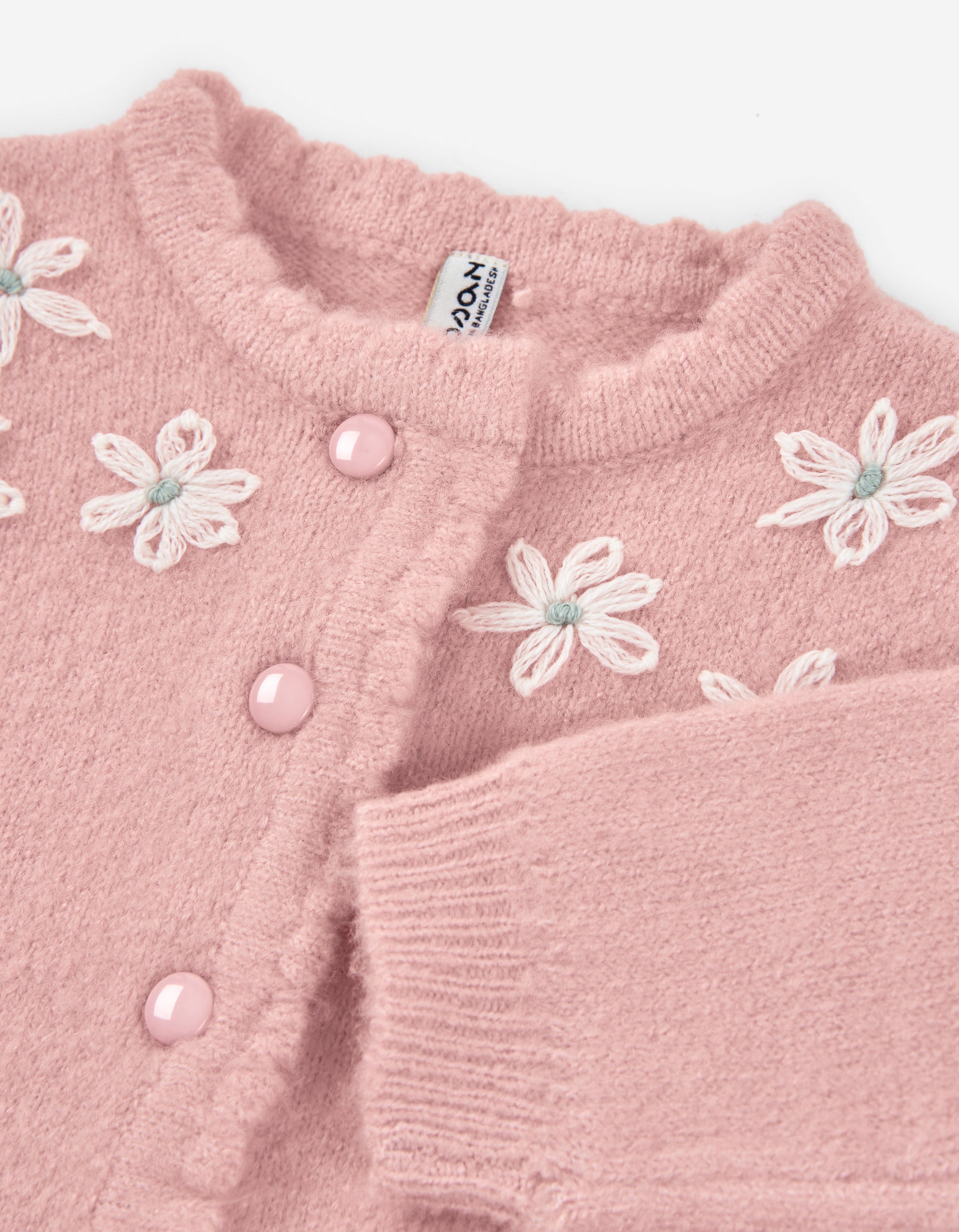 Conjunto Suéter Flores y Falda Rosa