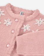 Cargar imagen en el visor de la galería, Conjunto Suéter Flores y Falda Rosa
