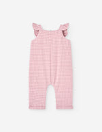 Cargar imagen en el visor de la galería, Conjunto Overol Cuadros Suéter Rosa
