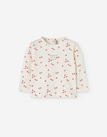 Cargar imagen en el visor de la galería, Conjunto Overol Mezclilla Camiseta Manzanitas
