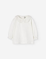 Cargar imagen en el visor de la galería, Conjunto Overol Beige Camiseta Cuello
