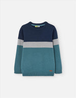 Cargar imagen en el visor de la galería, Suéter Rayas Marino Gris Verde
