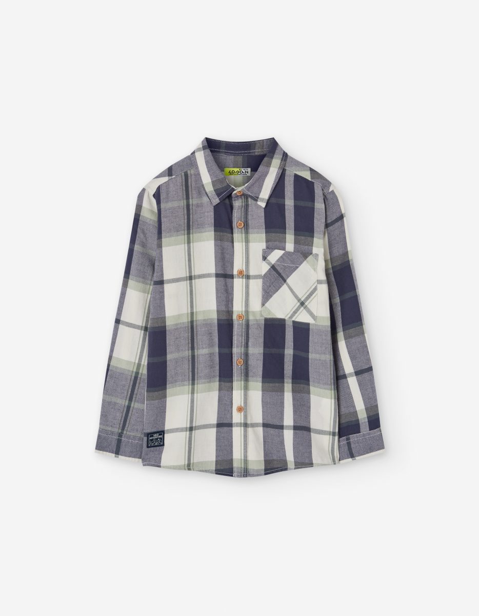 Camisa Cuadros Marino