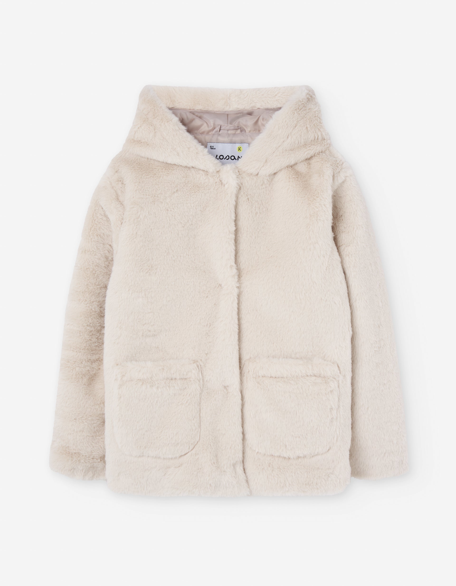 Abrigo Peluche Beige